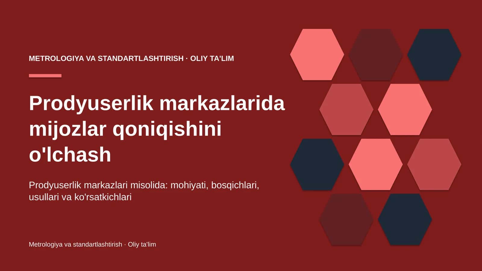 prodyuserlik markazlarida mijozlar qoniqishini o'lchash 1820