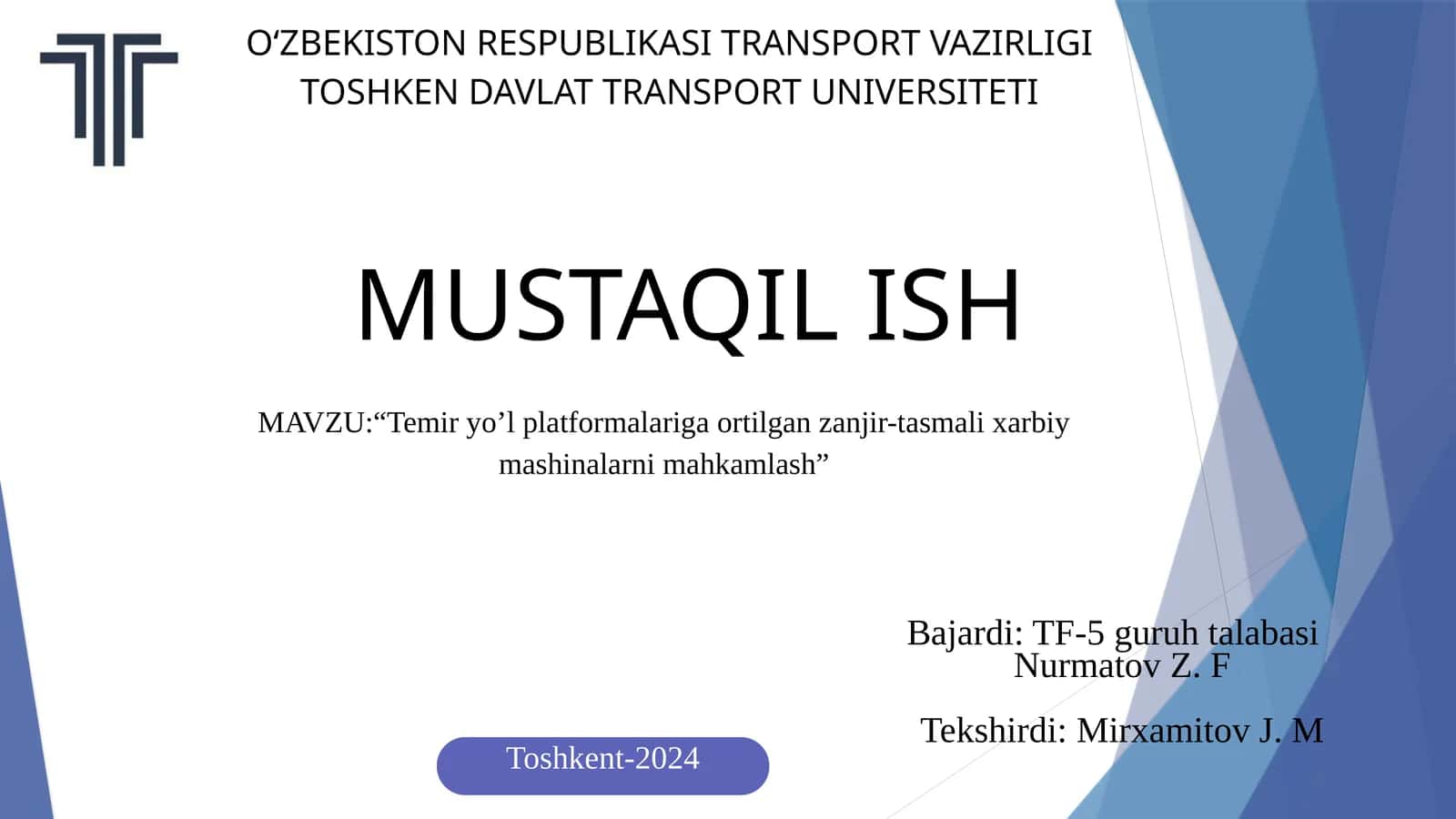 Temiryo’l platformalariga ortilgan zanjir-tasma lixarbiy mashinalarini mahkamlash