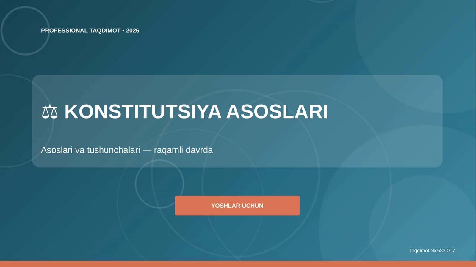 KONSTITUTSIYA ASOSLARI