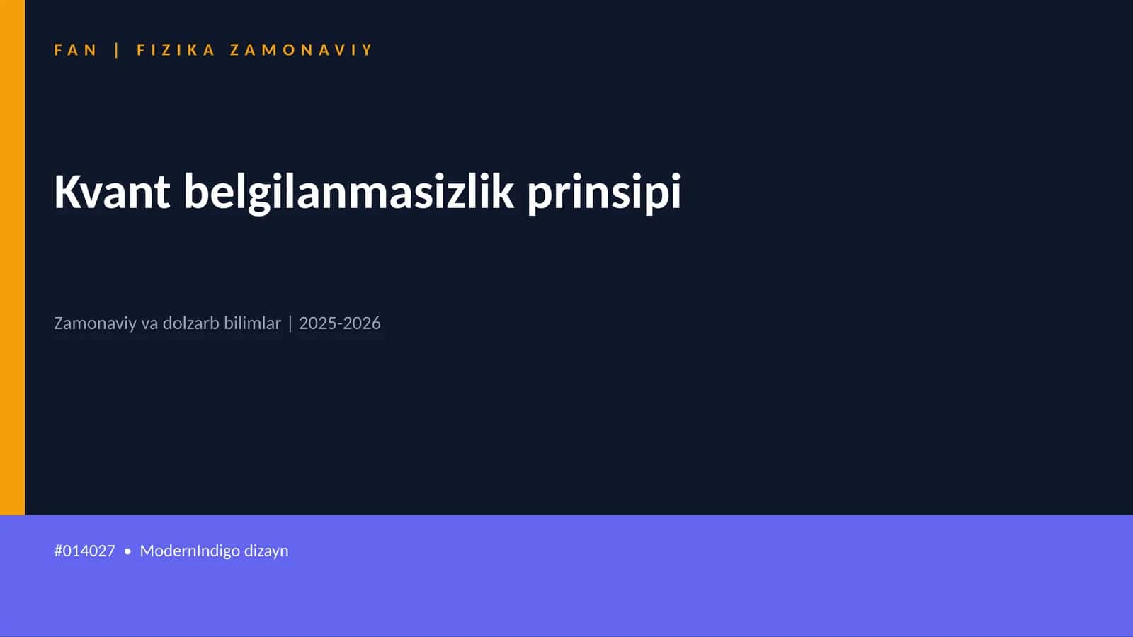 Kvant belgilanmasizlik prinsipi