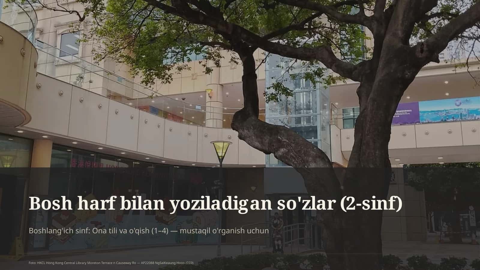 Bosh harf bilan yoziladigan so'zlar (2-sinf)