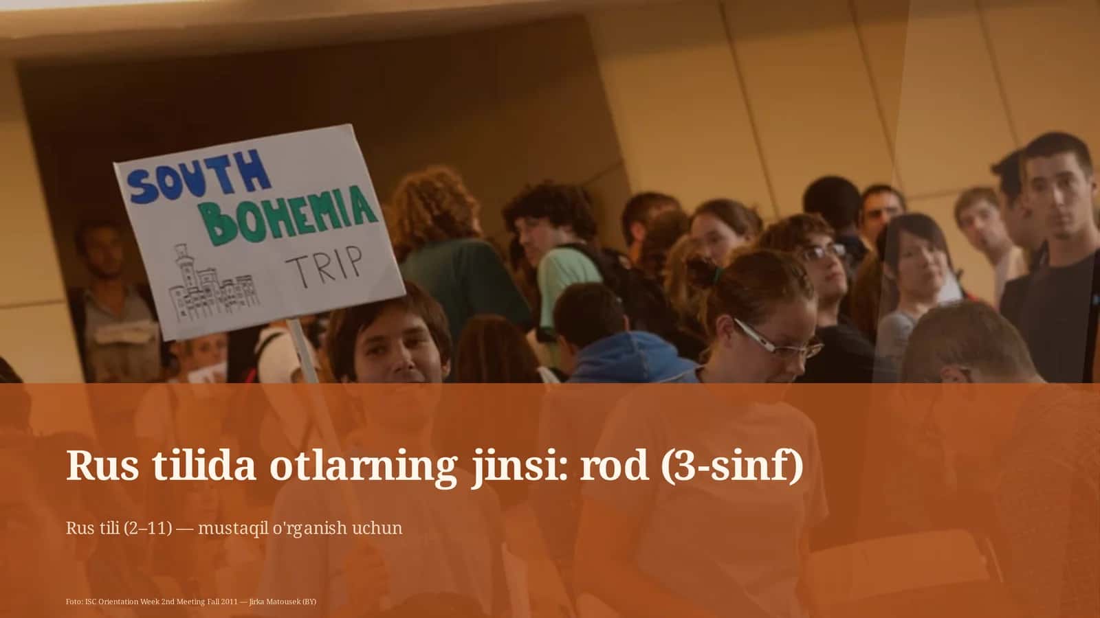 Rus tilida otlarning jinsi: rod (3-sinf)