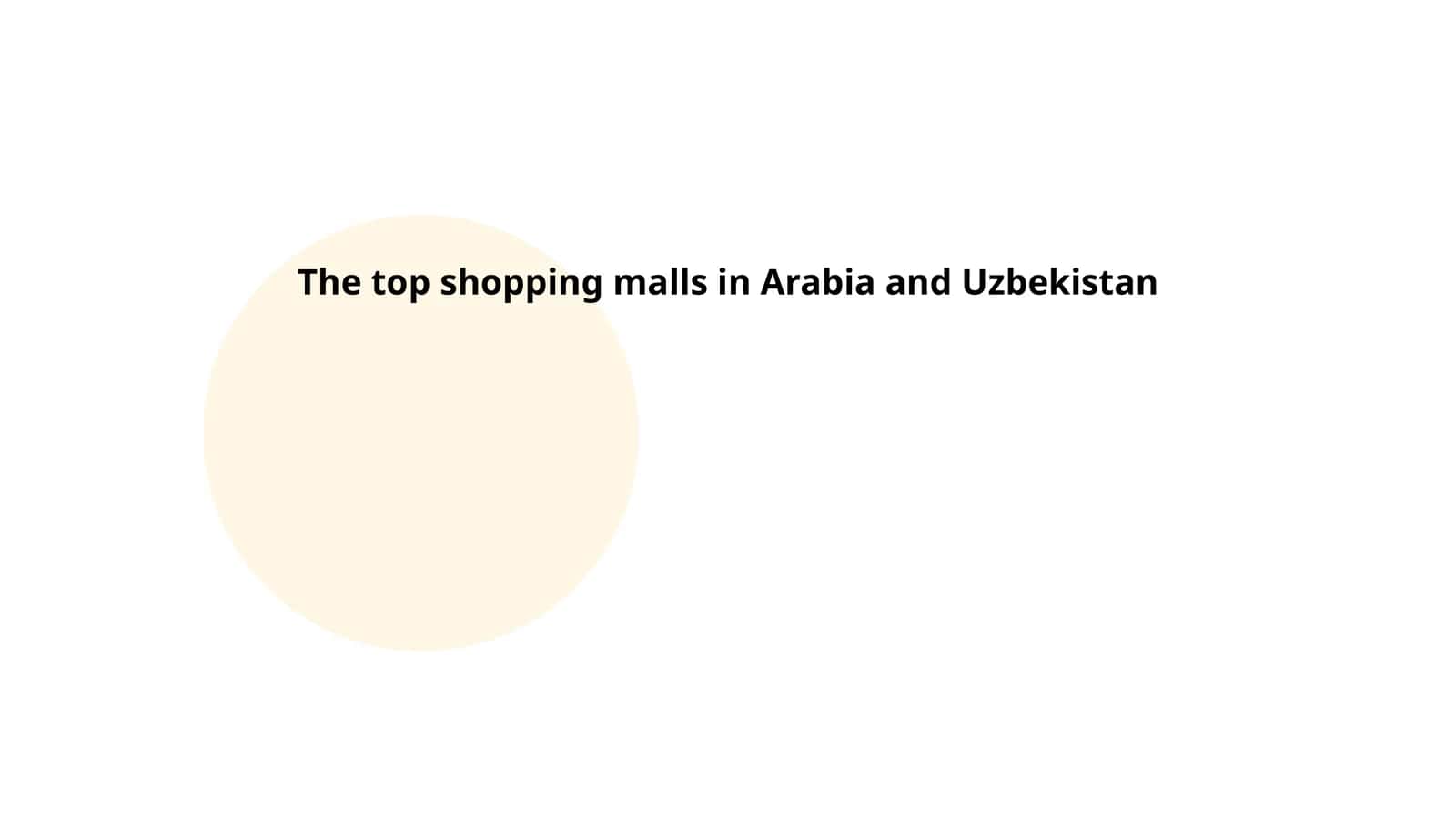 Architectural Design of Shopping Malls