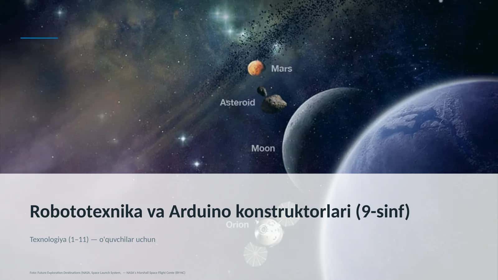 Robototexnika va Arduino konstruktorlari (9-sinf)