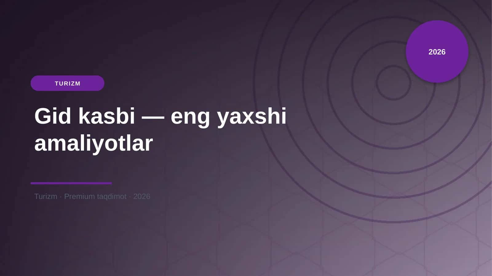 Gid kasbi — eng yaxshi amaliyotlar