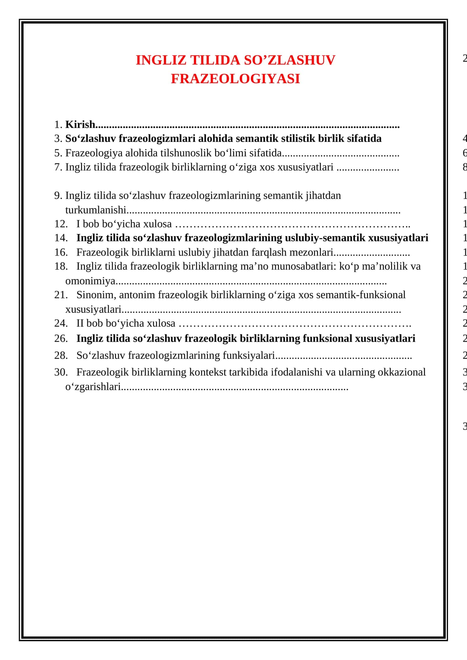 INGLIZ TILIDA SO’ZLASHUV FRAZEOLOGIYASI
