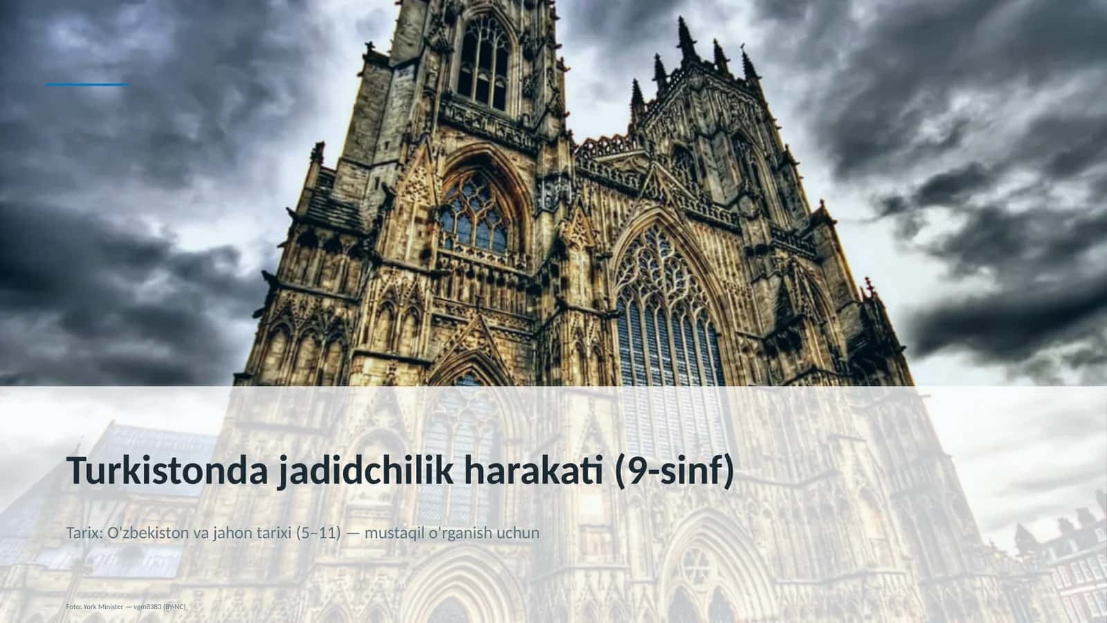 Turkistonda jadidchilik harakati (9-sinf)
