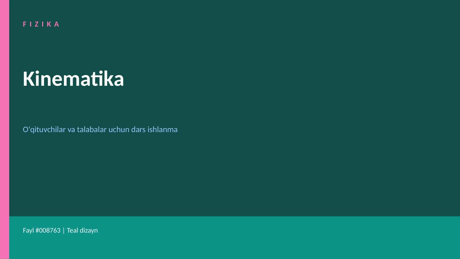FIZIKA Kinematika