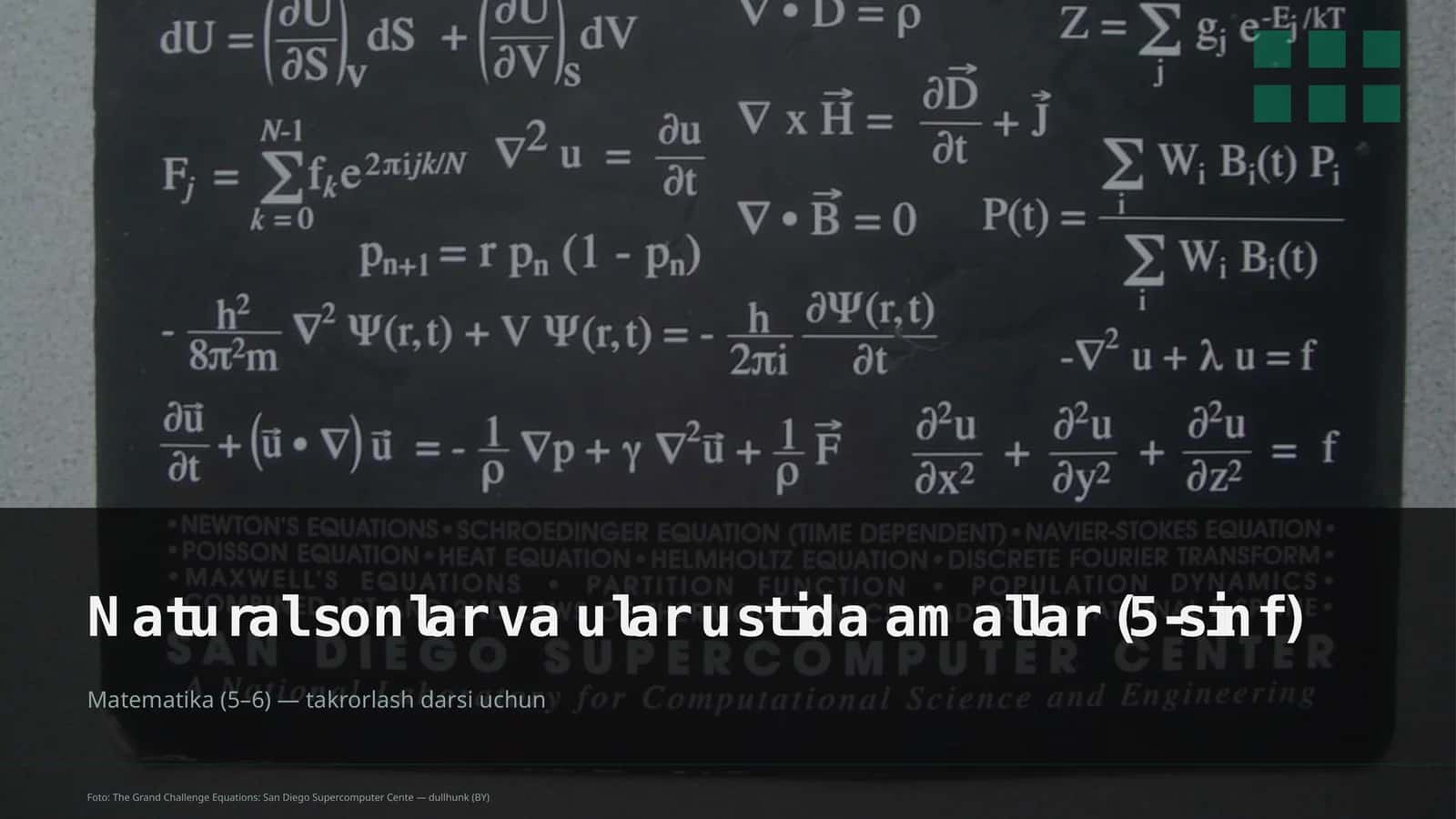 Natural sonlar va ular ustida amallar (5-sinf)