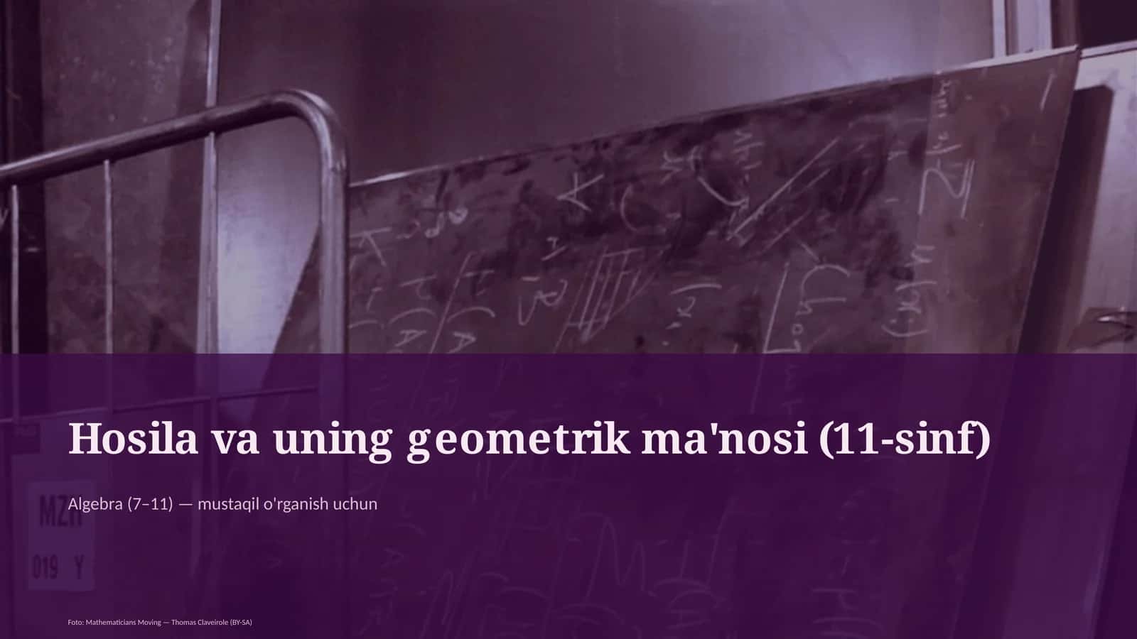 Hosila va uning geometrik ma'nosi (11-sinf)