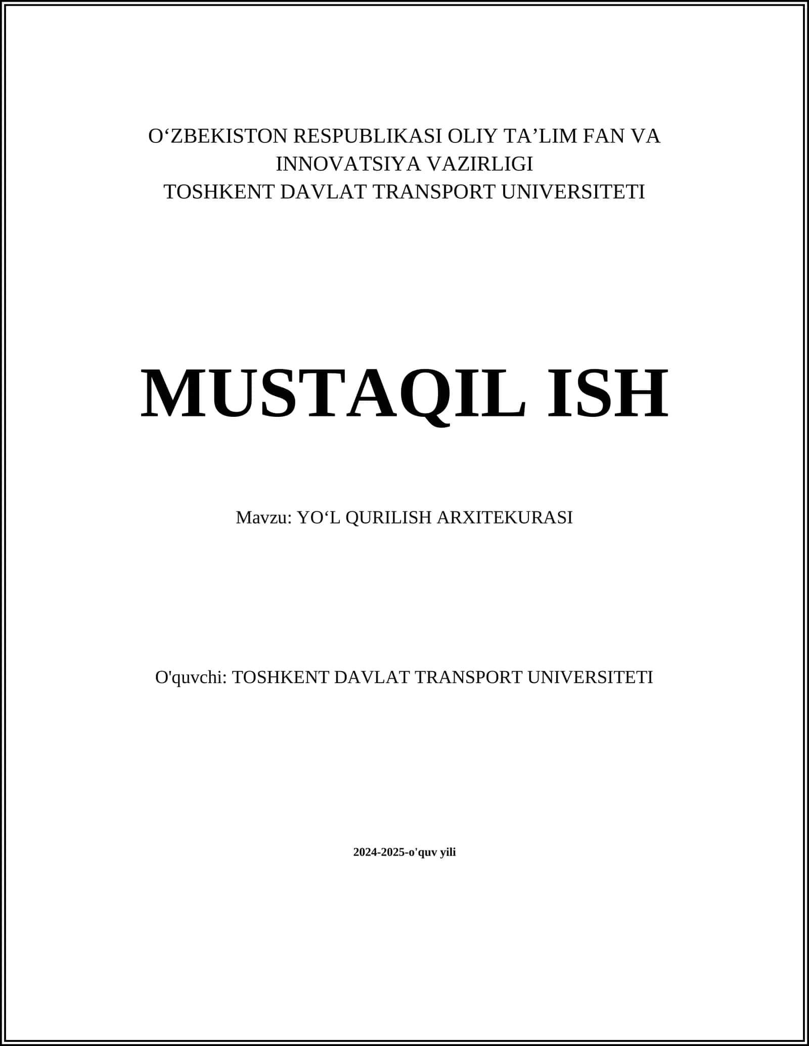 Yo‘l qoplamalari turlari