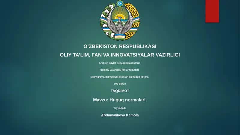 Huquqiy normalar