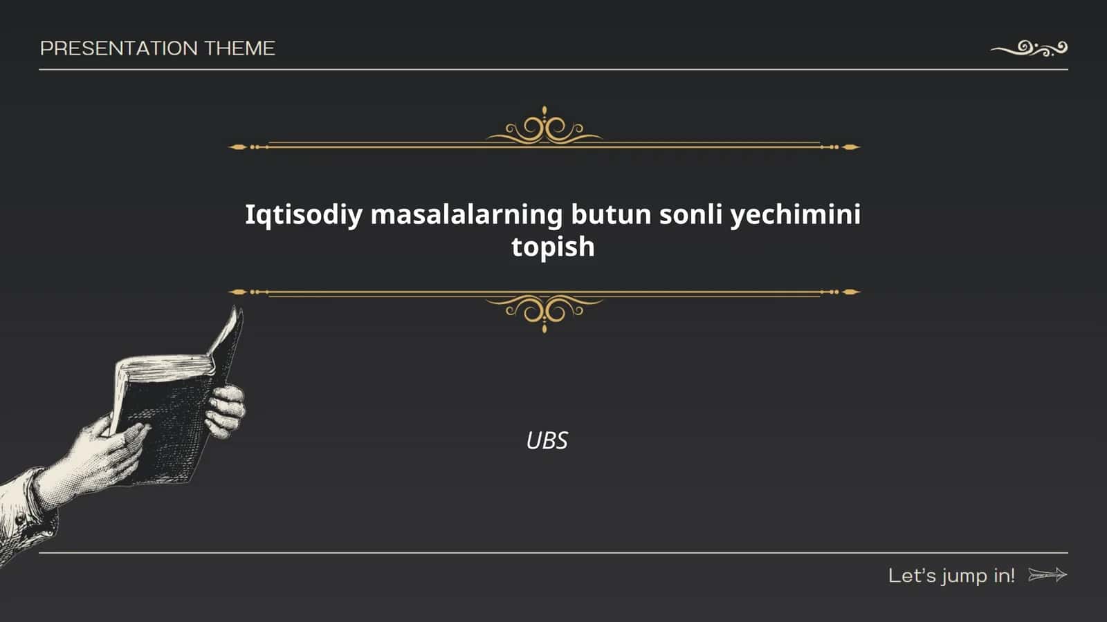 Butun sonli dasturlashning asosiy tushunchalari