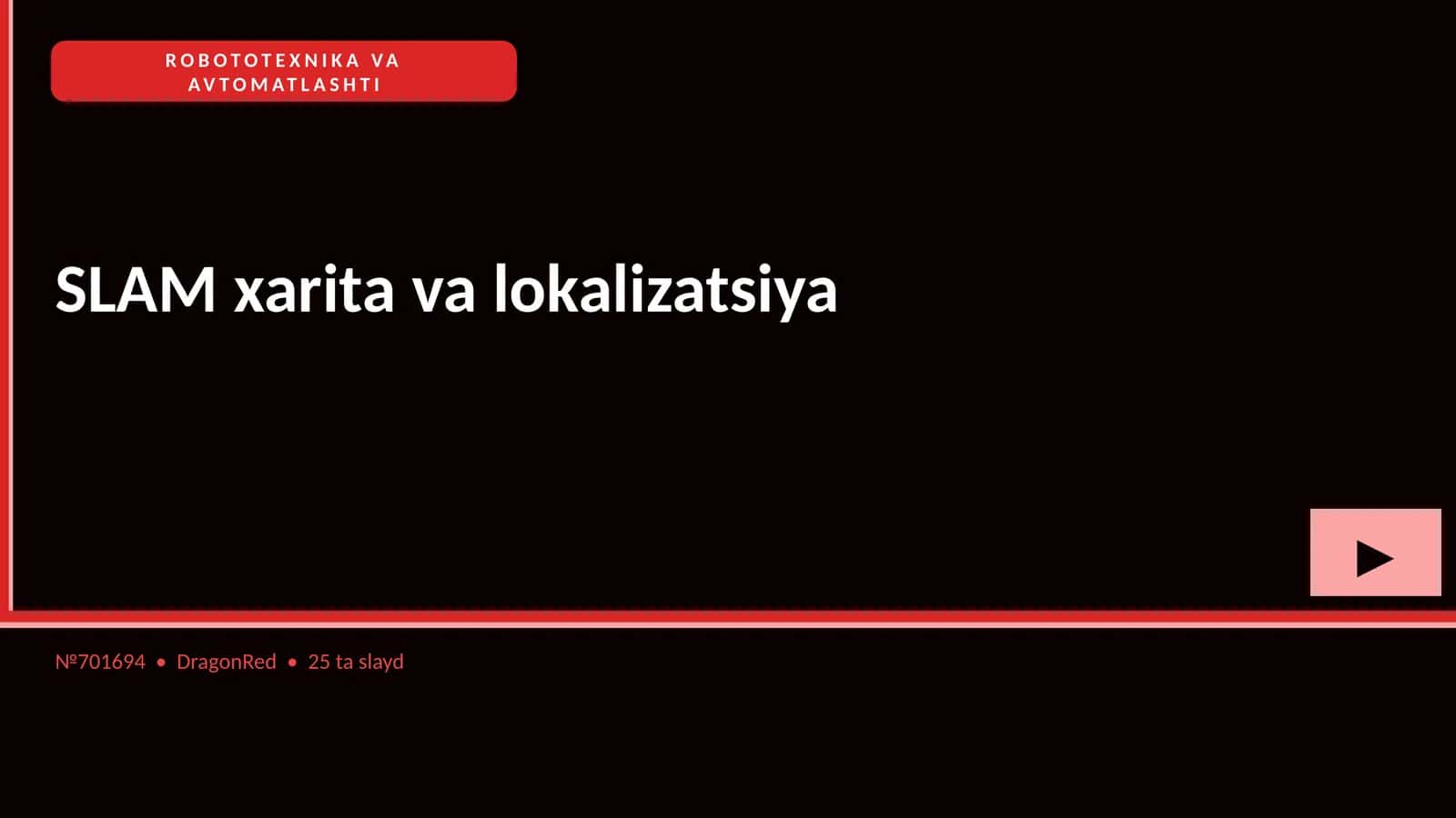 ROBOTOTEXNIKA VA AVTOMATLASHTI