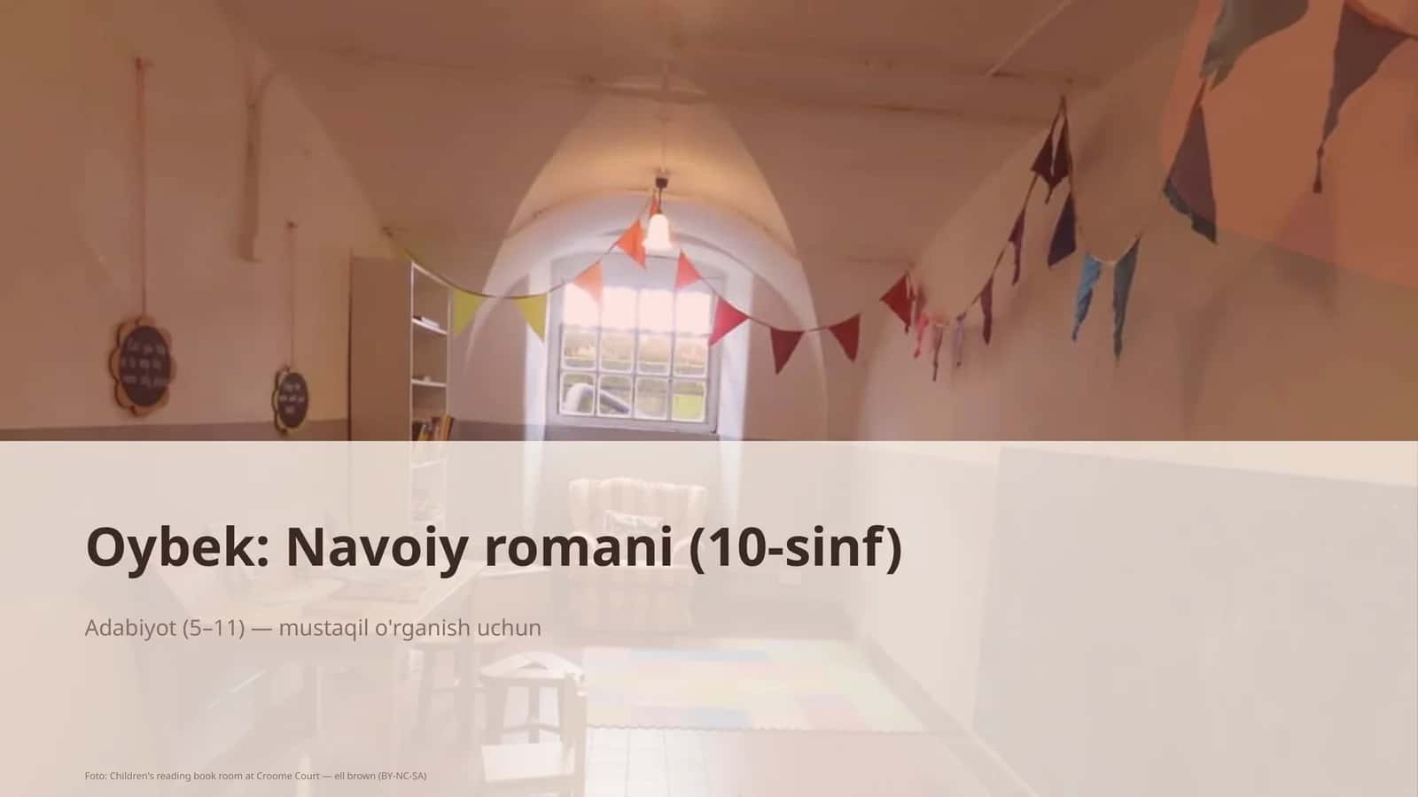 Oybek: Navoiy romani (10-sinf)