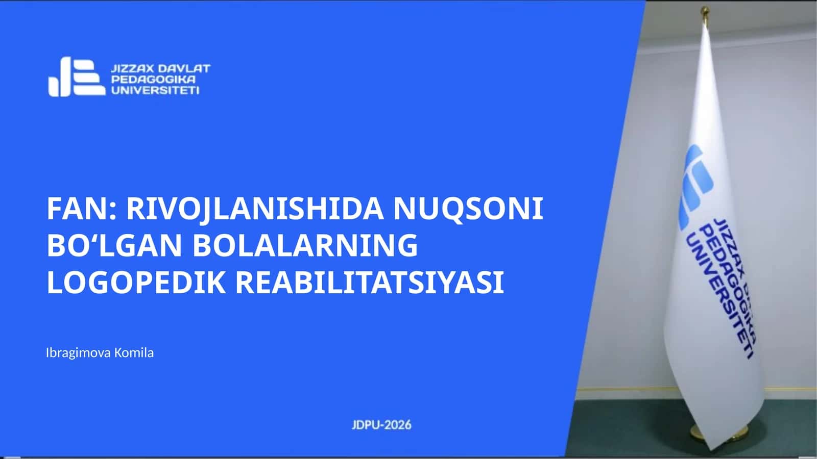 MAXSUS MUASSASALARDAGI BOLALARDAGI KOMPLEKS (MUJASSAM) NUQSONLARNING QIYOSIY TAHLILI