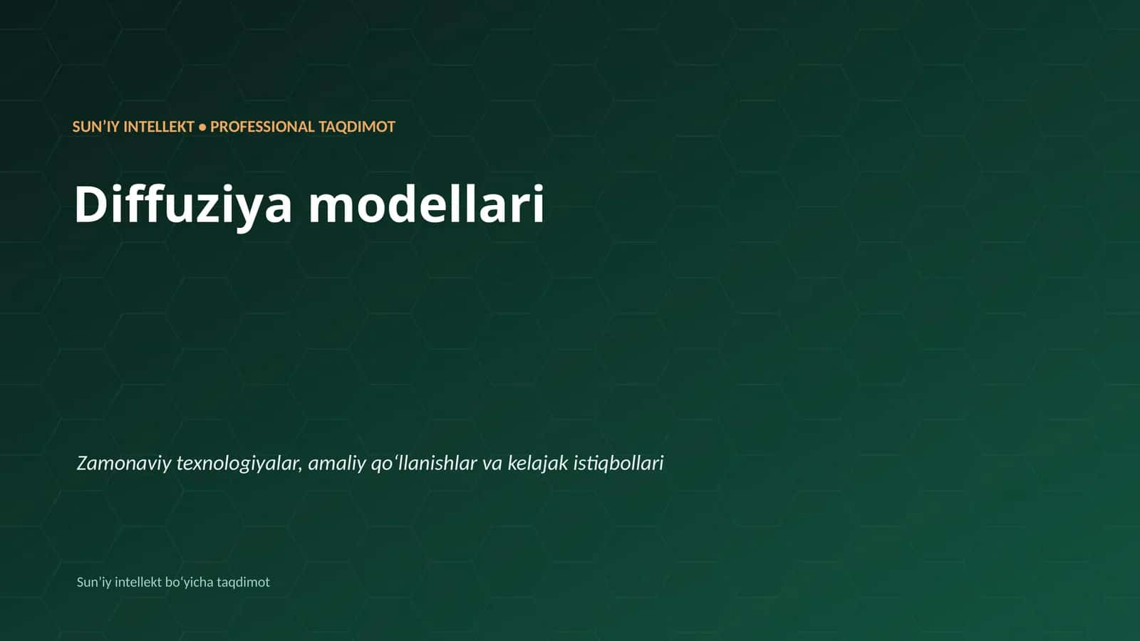 Diffuziya modellari
