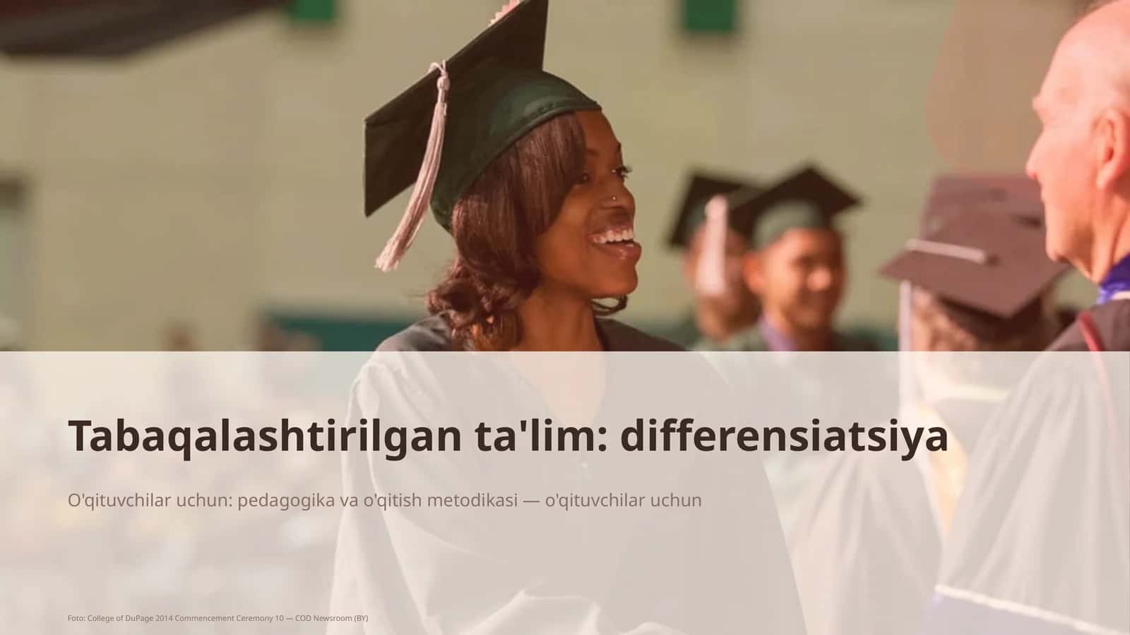 Tabaqalashtirilgan ta'lim: differensiatsiya