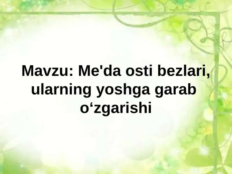 Me'da osti bezi