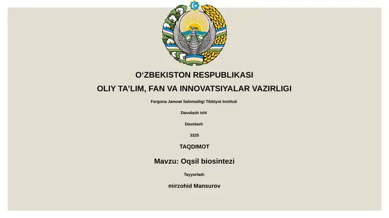 Oqsil biosintezi