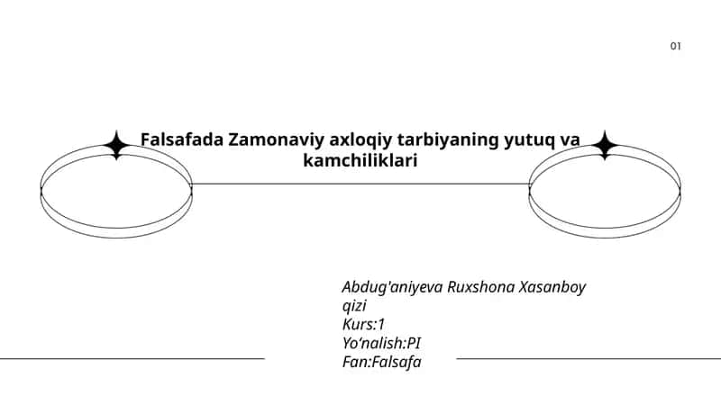Zamonaviy axloqiy tarbiya