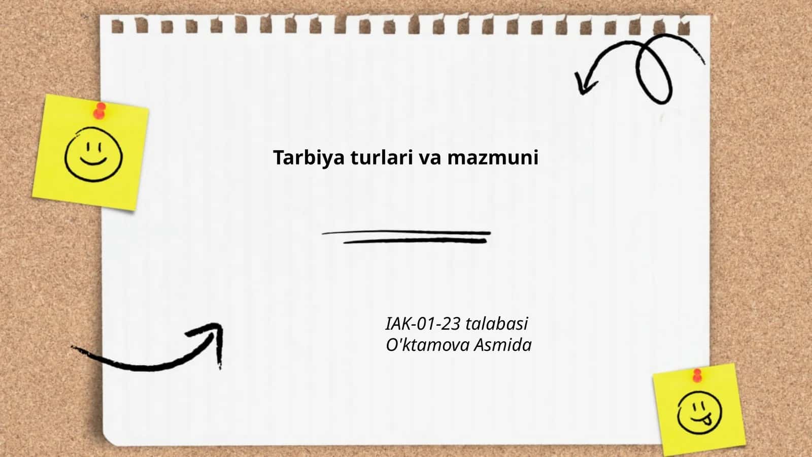 Tarbiya turlari va mazmuni