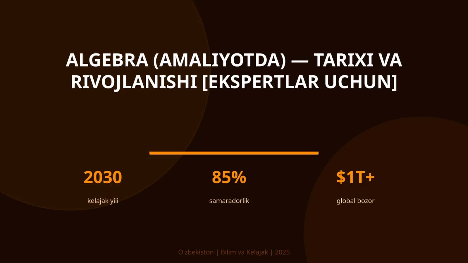 Algebra (amaliyotda) — tarixi va rivojlanishi [ekspertlar uchun]