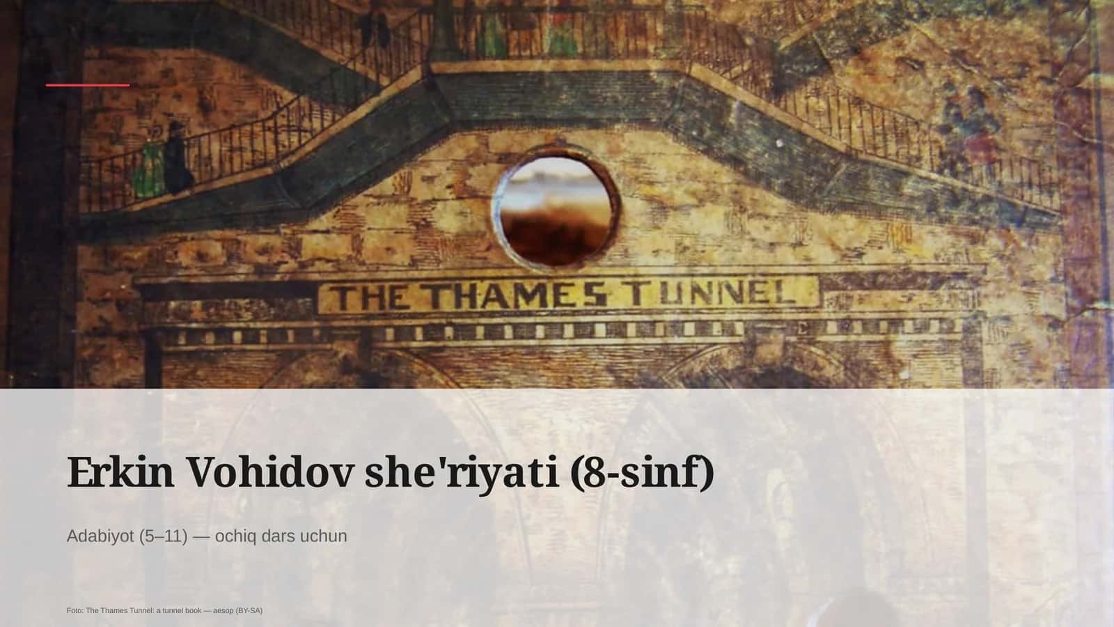 Erkin Vohidov she'riyati (8-sinf)