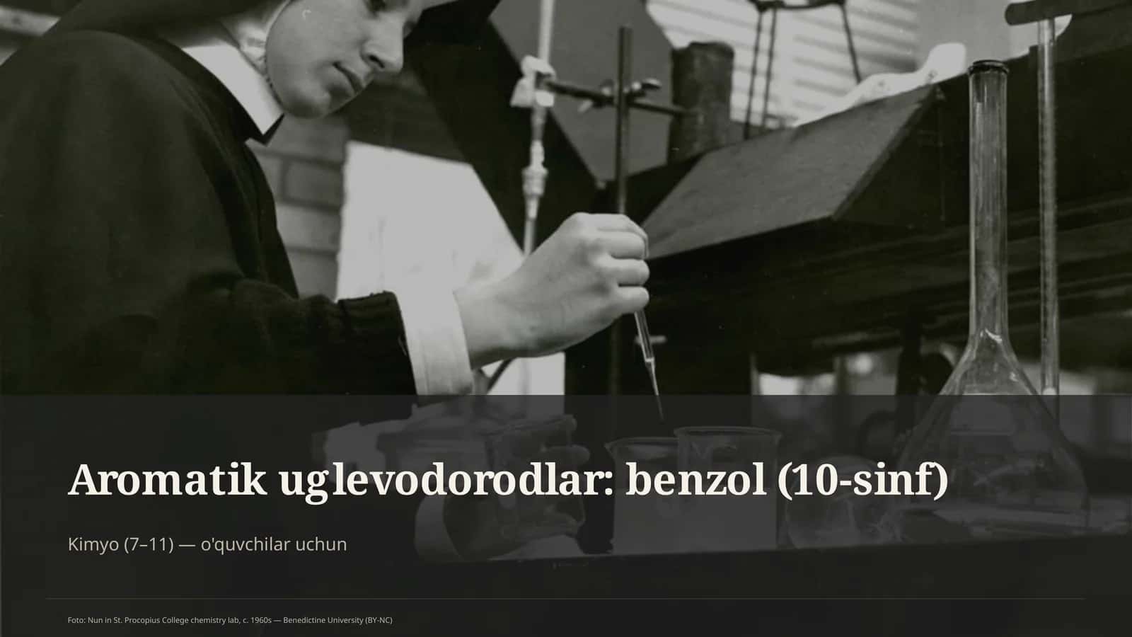 Aromatik uglevodorodlar: benzol (10-sinf)