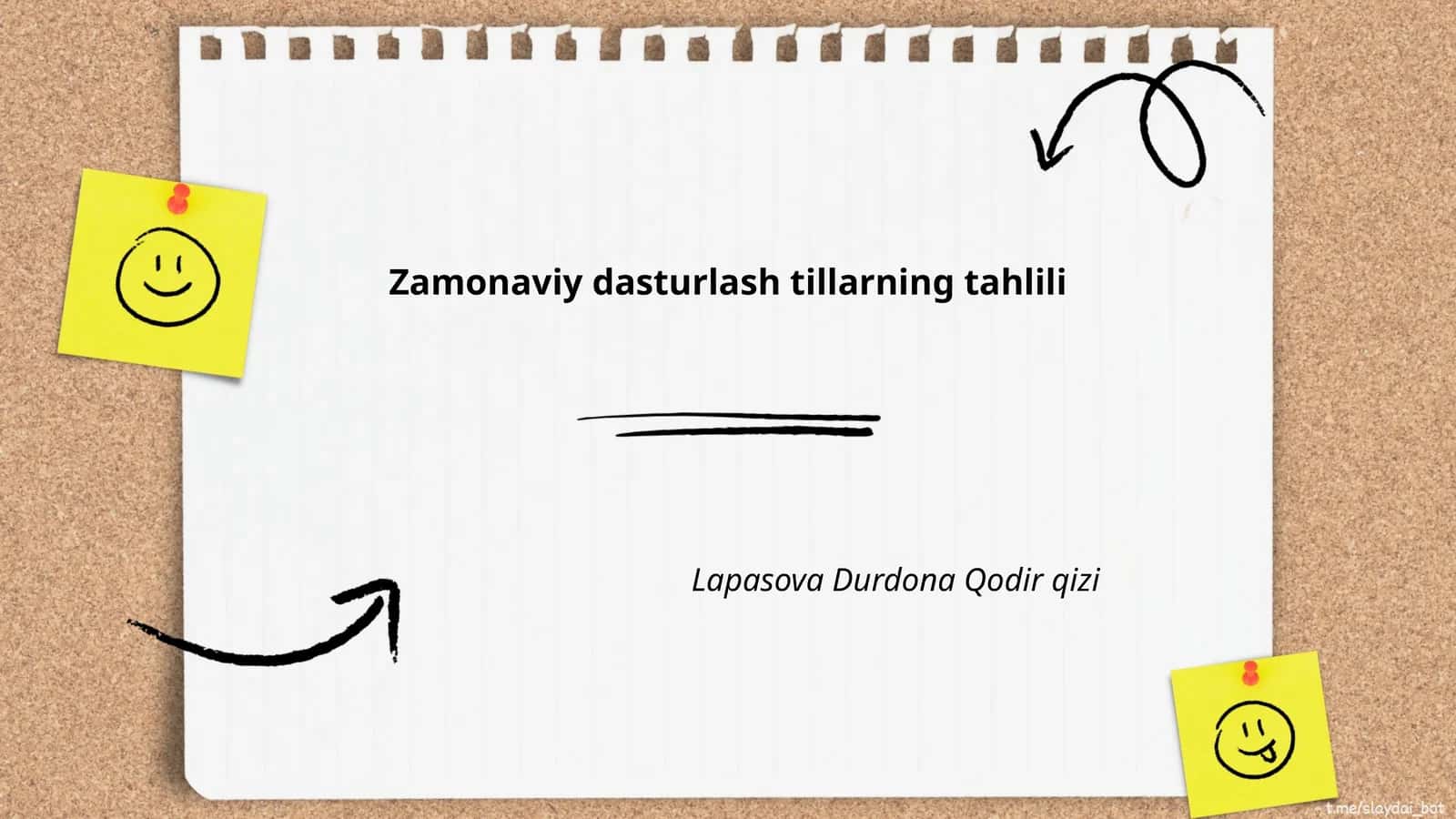 Zamonaviy dasturlash tillarning tahlili