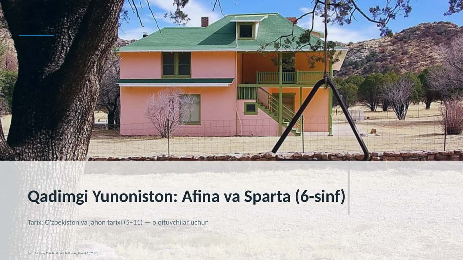 Qadimgi Yunoniston: Afina va Sparta (6-sinf)