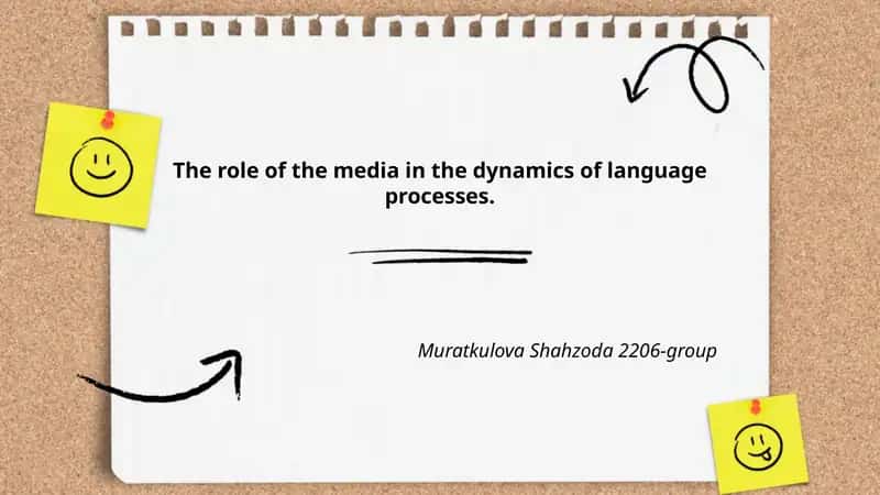 The role of the media in the dynamics of language processes