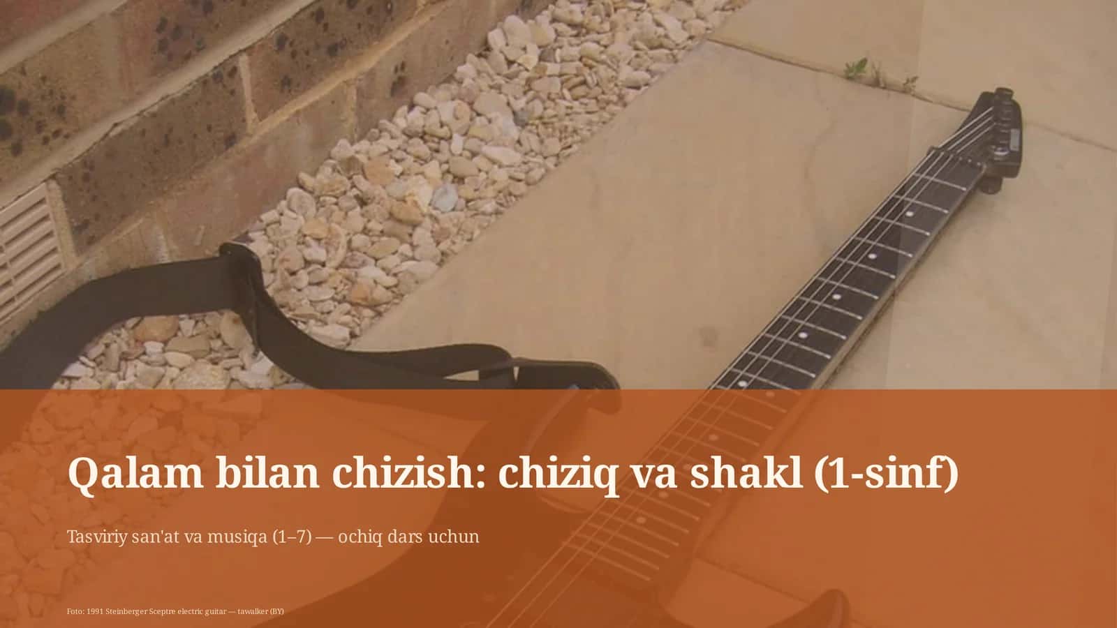 Tasviriy san'at va musiqa (1–7) — ochiq dars uchun