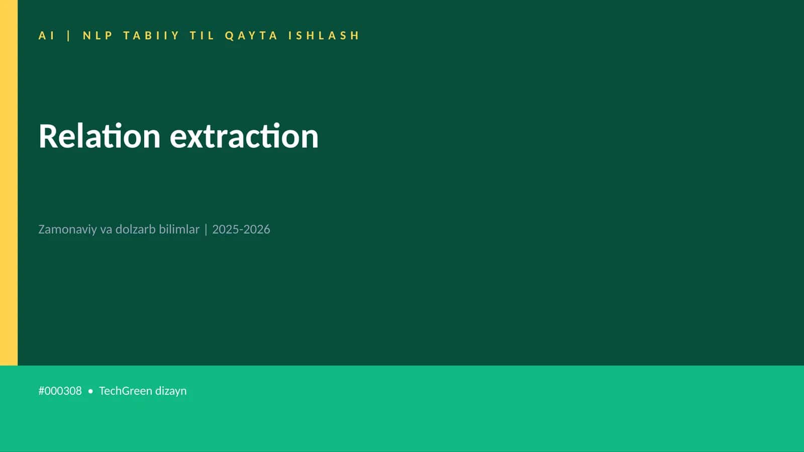 Relation extraction