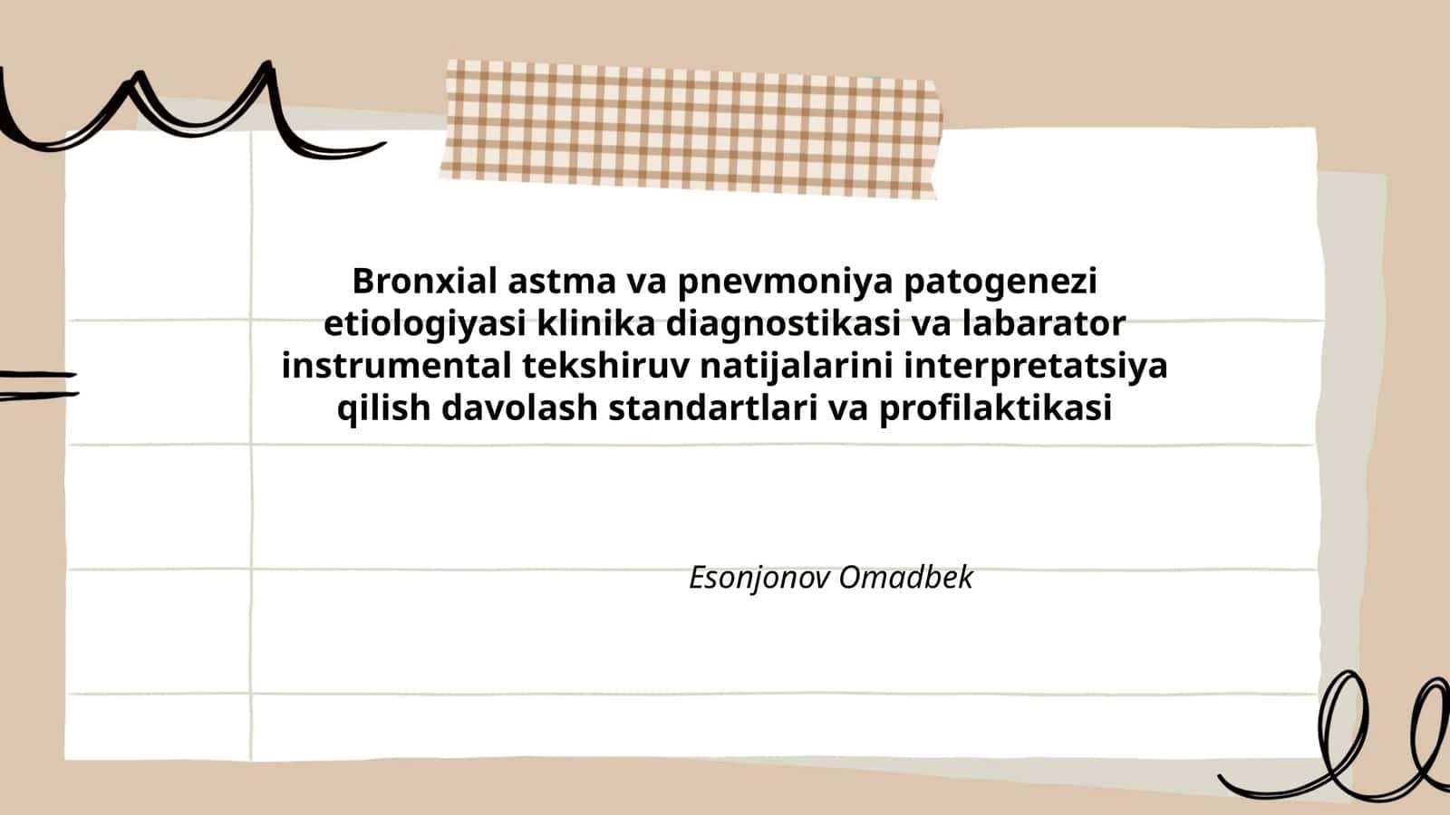 Bronxial astma va pnevmoniya