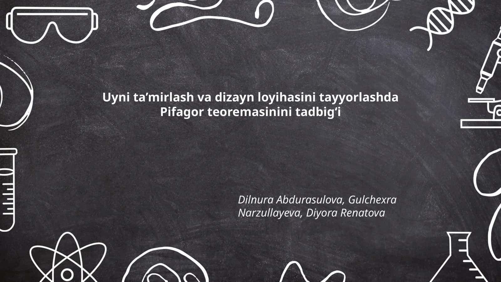 Pifagor teoremasini tadbig‘i