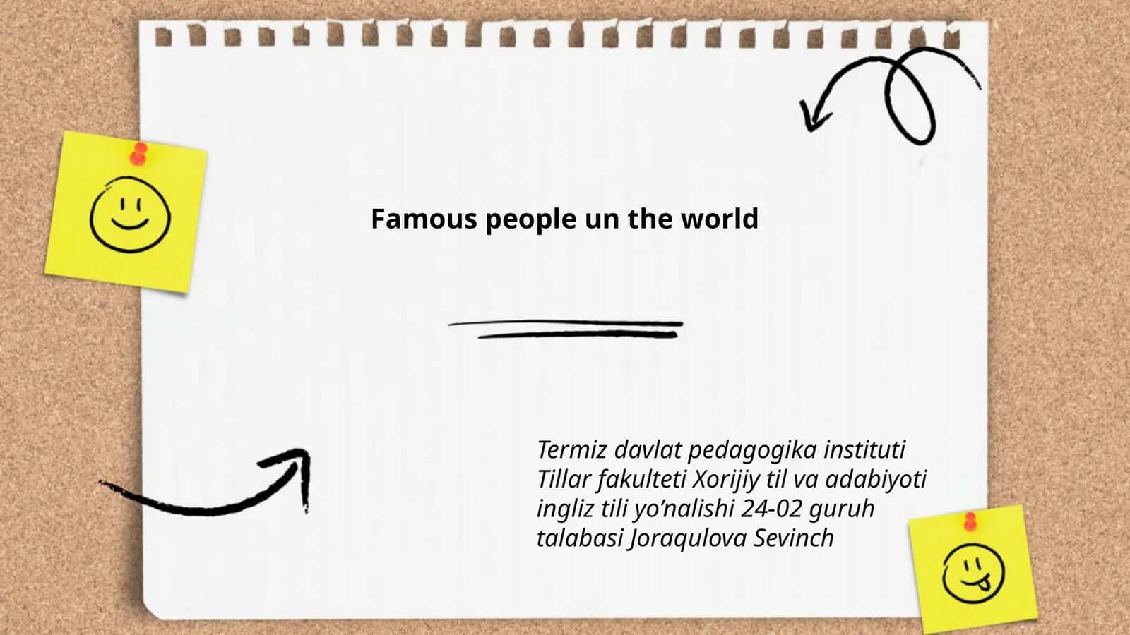 Famous people un the world