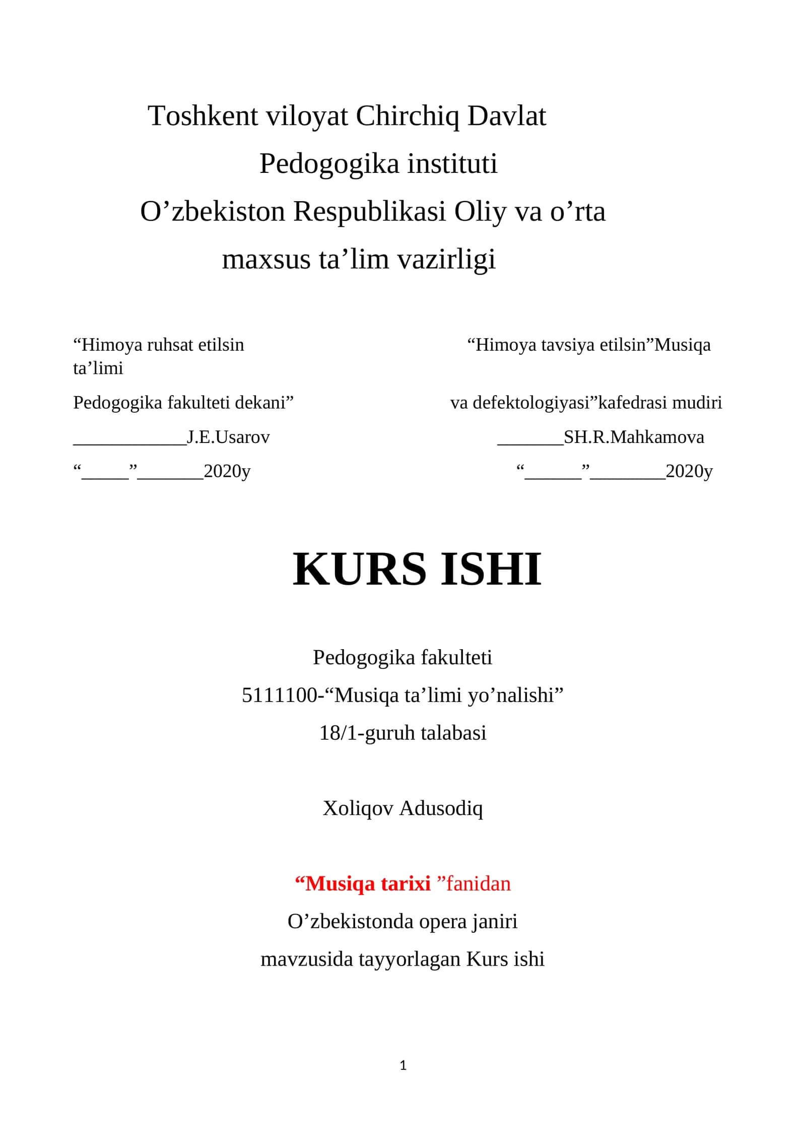 O’zbekistonda opera janiri