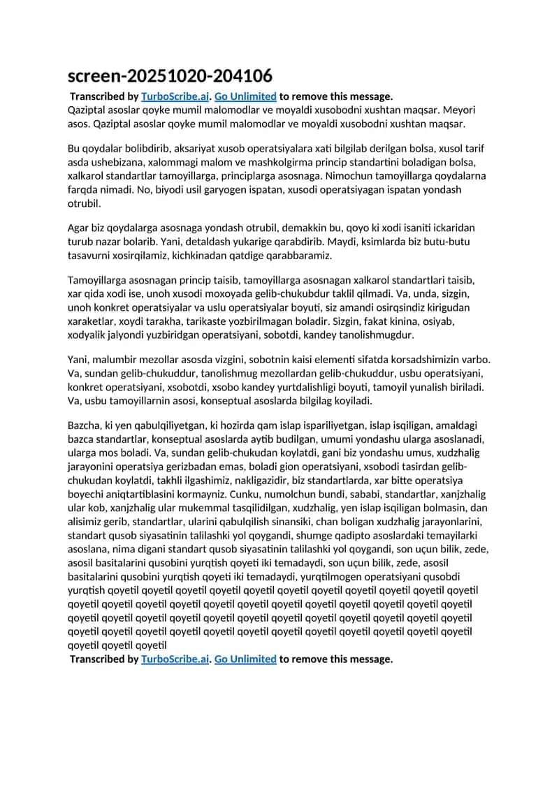 qaziptal asoslar