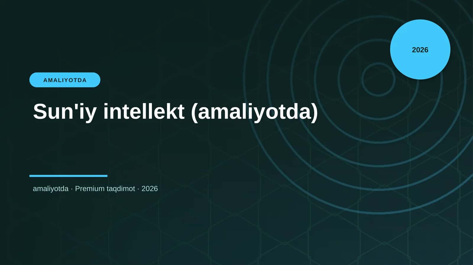 Sun'iy intellekt (amaliyotda)