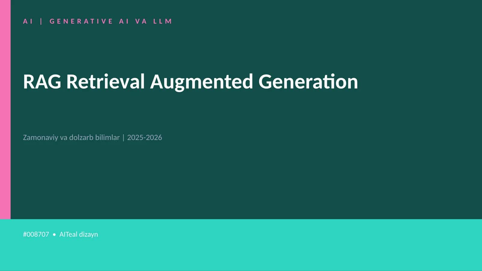 GENERATIVE AI VA LLM