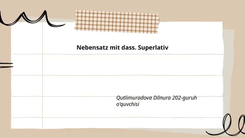 Verwendung von "dass" im Nebensatz