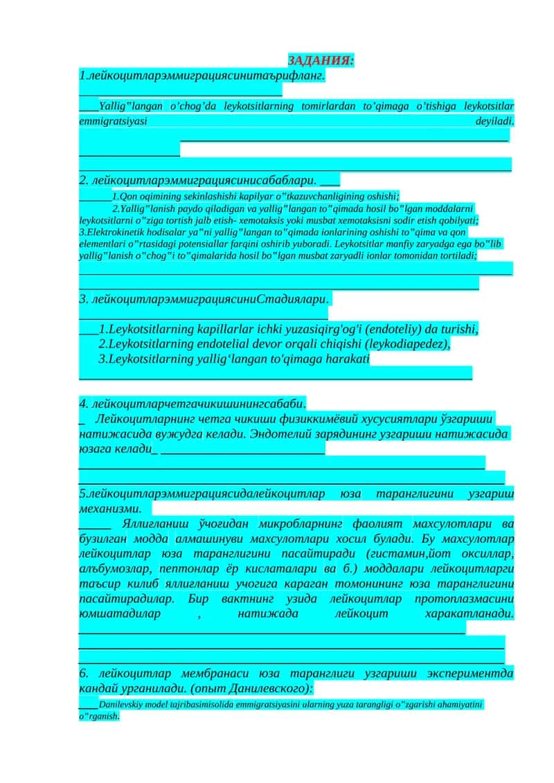 лейкоцитлар эммиграцияси