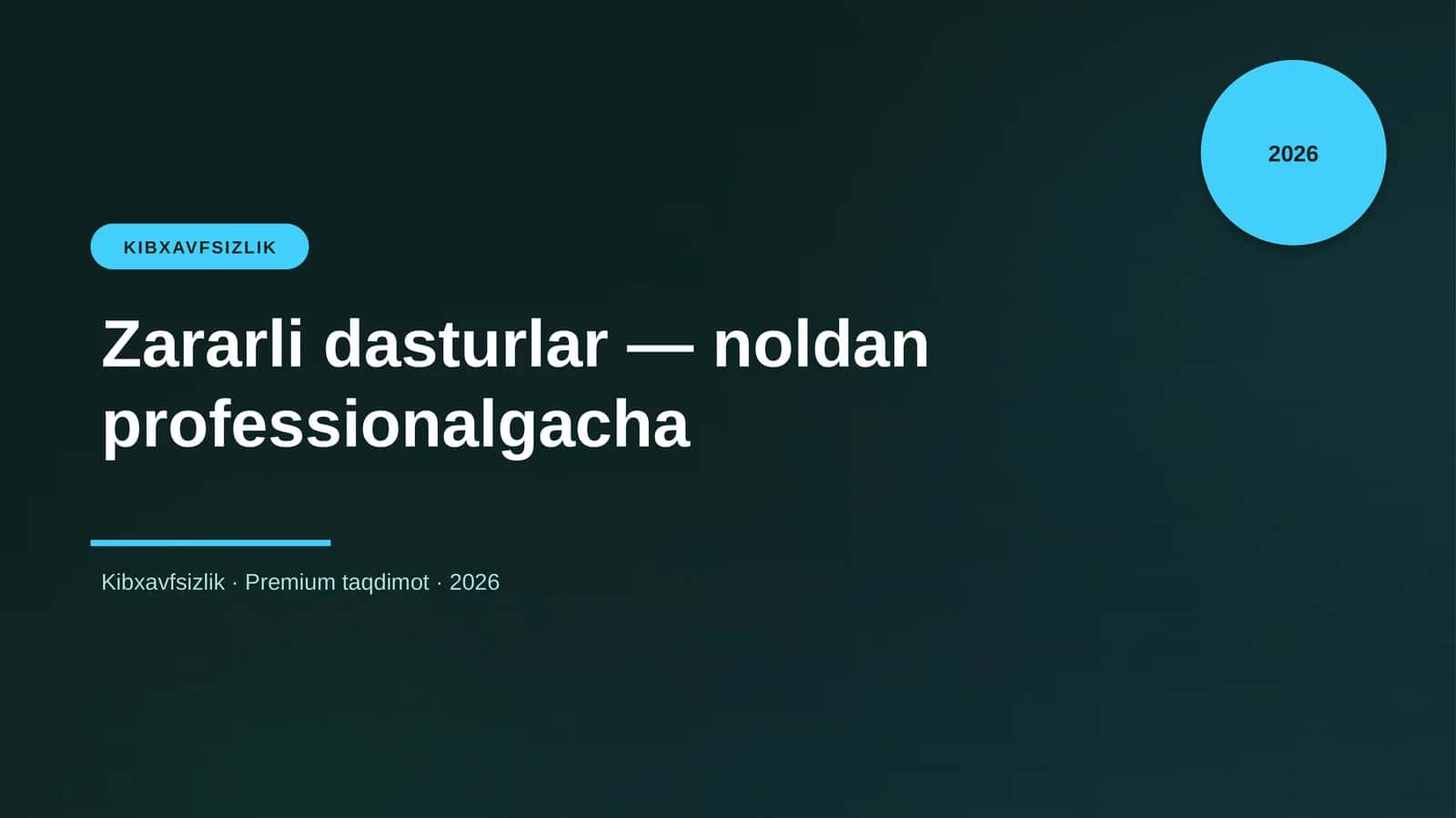 Zararli dasturlar — noldan professionalgacha