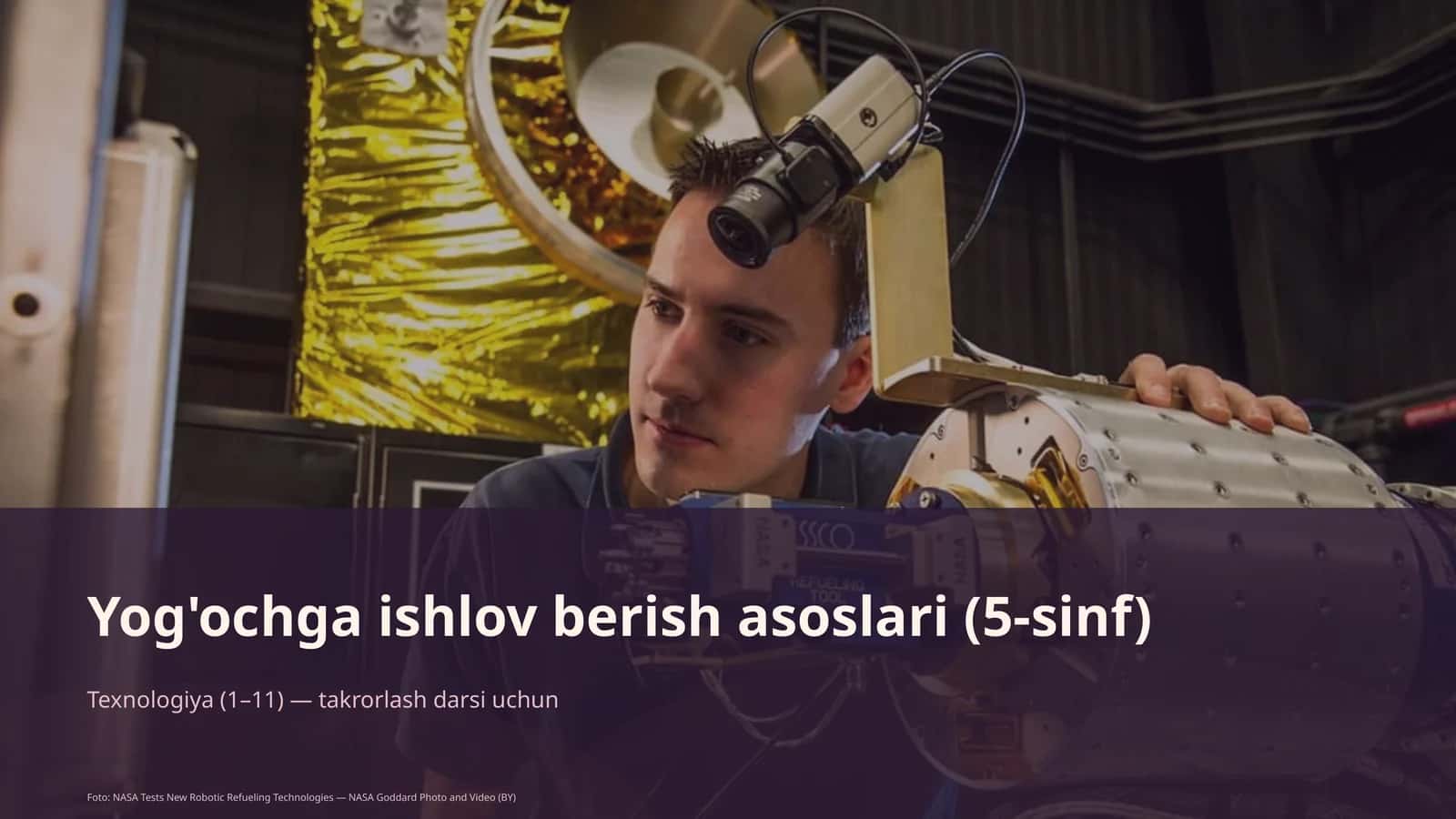 Yog'ochga ishlov berish asoslari (5-sinf)
