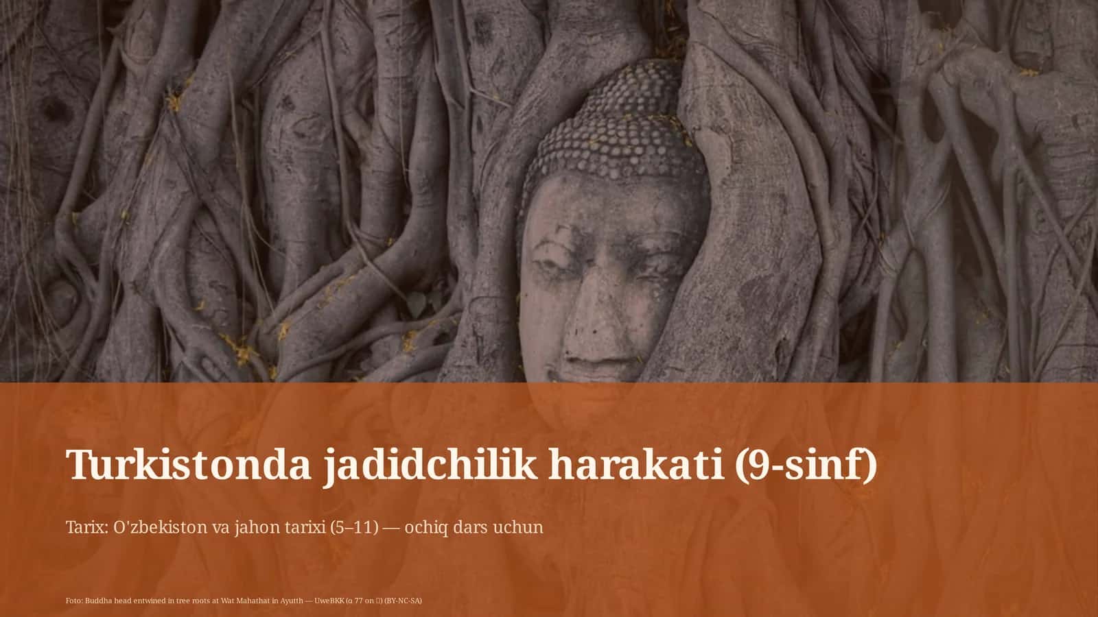 Turkistonda jadidchilik harakati (9-sinf)
