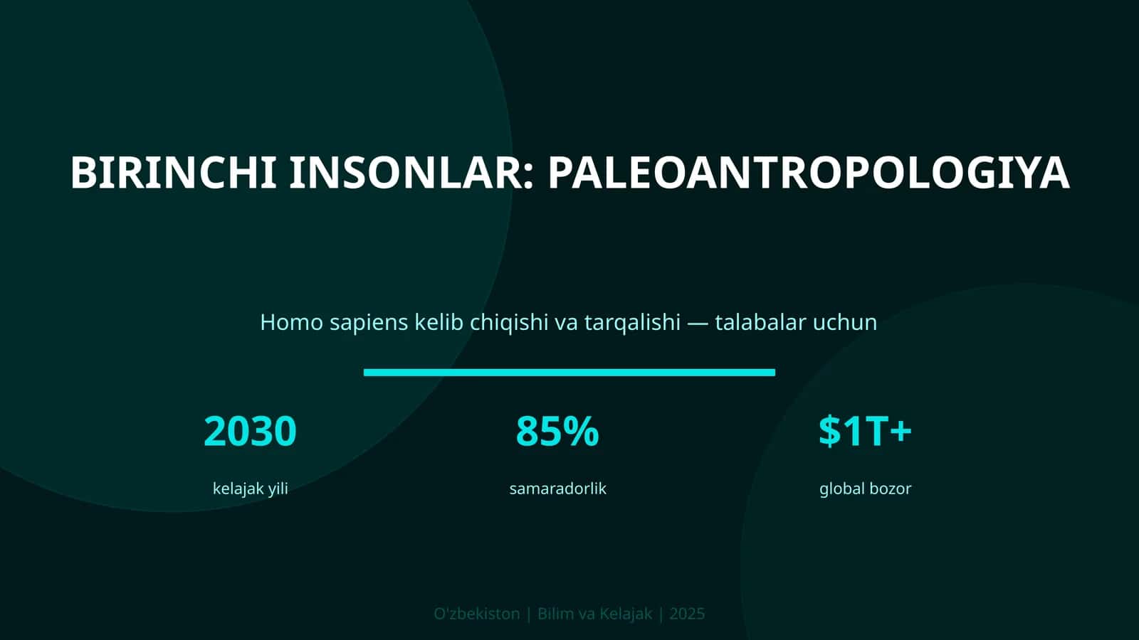 BIRINCHI INSONLAR: PALEOANTROPOLOGIYA