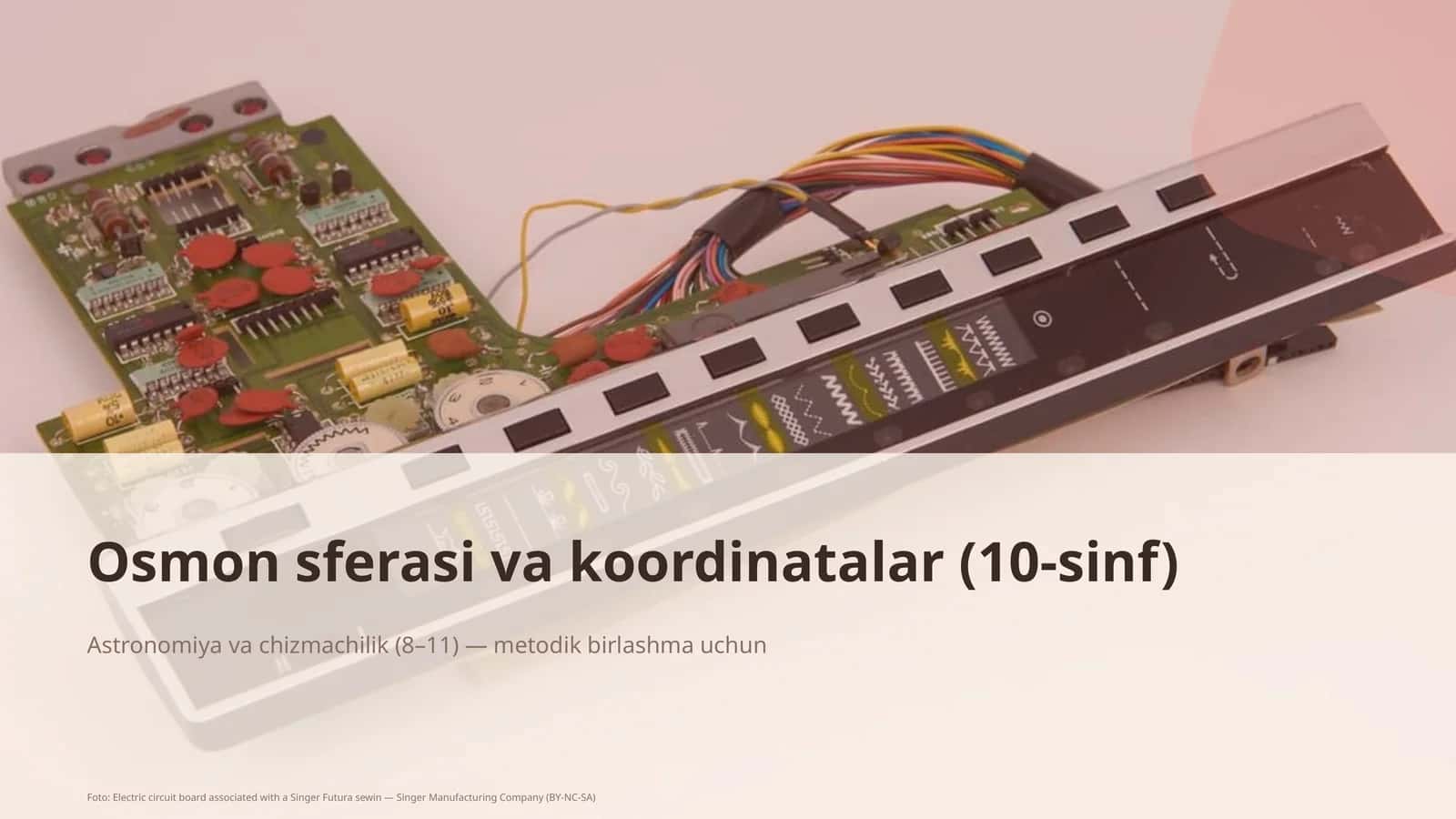 Osmon sferasi va koordinatalar (10-sinf)