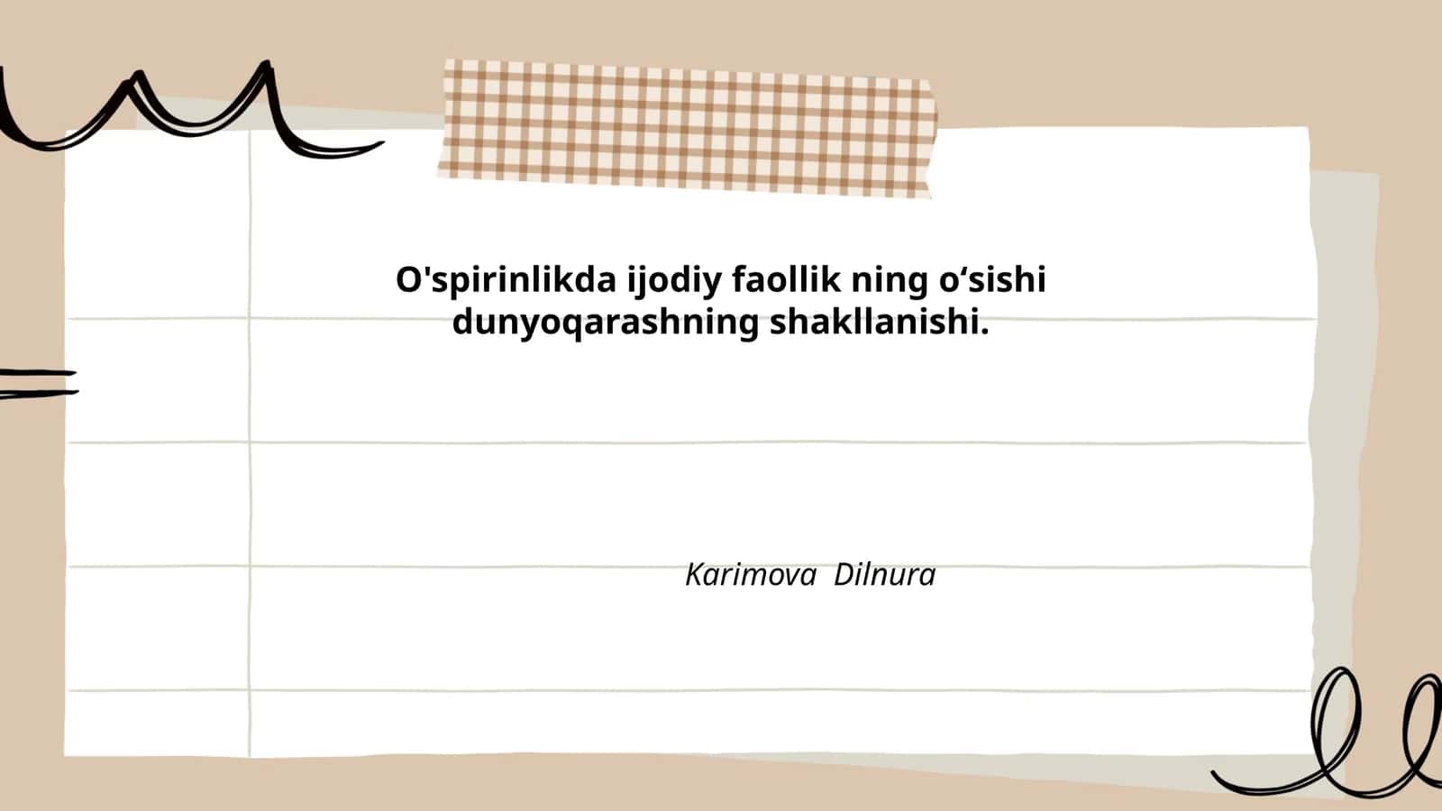 Erkin fikrlash va ijodiy tafakkur