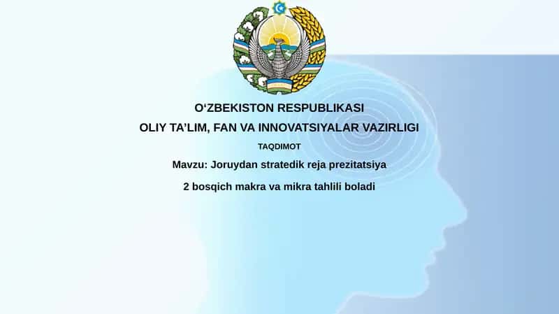 Joruydan stratejik rejalashtirishning 2-bosqichi makro va mikro tahlili